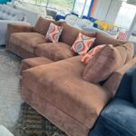 6 seaters modern fabric L shaped couch/sofa - Elegant Design