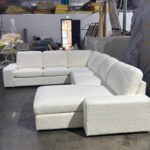 9 seaters modern fabric U shaped couch/sofa - Elegant Design