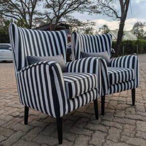 Modern elegant wing chairs/accent chairs