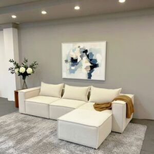 3 seaters modular fabric sofa - Elegant Design