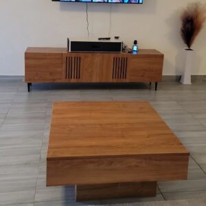 Modern elegant TV stand cabinet plus coffee table