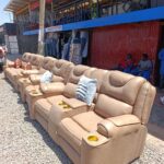 7 seaters modern fabric sofas/couch - Elegant Design