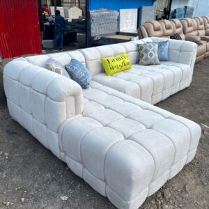 6 seaters modern fabric L shaped sectional couch - Elegant Design
