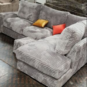 5 seaters modern corduroy L shaped sofa/couch - Elegant Design