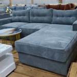 6-Seater Modern Fabric L-Shaped Sofa – Elegant Design