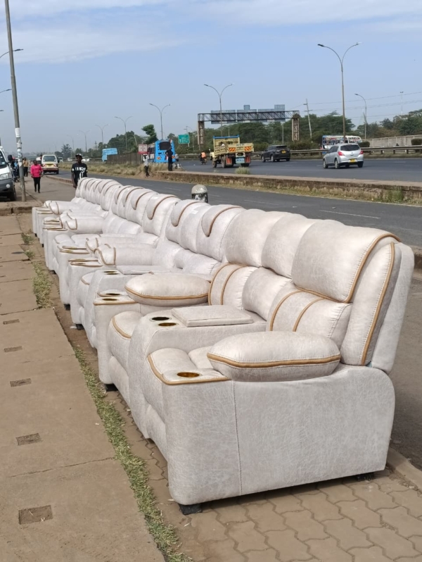 14-Seater Modern Fabric Semi-Recliner Sofa – Elegant Design | Large Luxury Sectional Couch