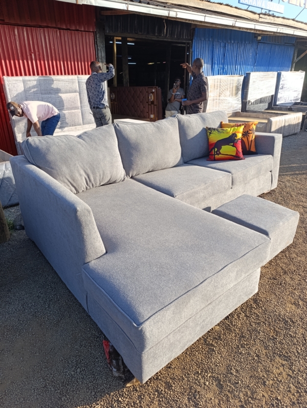6-Seater Modern Fabric L-Shaped Sofa – Elegant Design | Stylish Sectional Couch